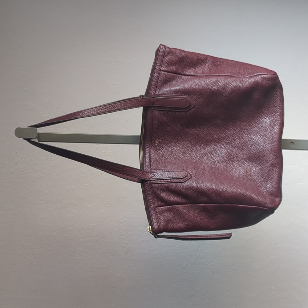 Fossil Burgundry Leather Tote